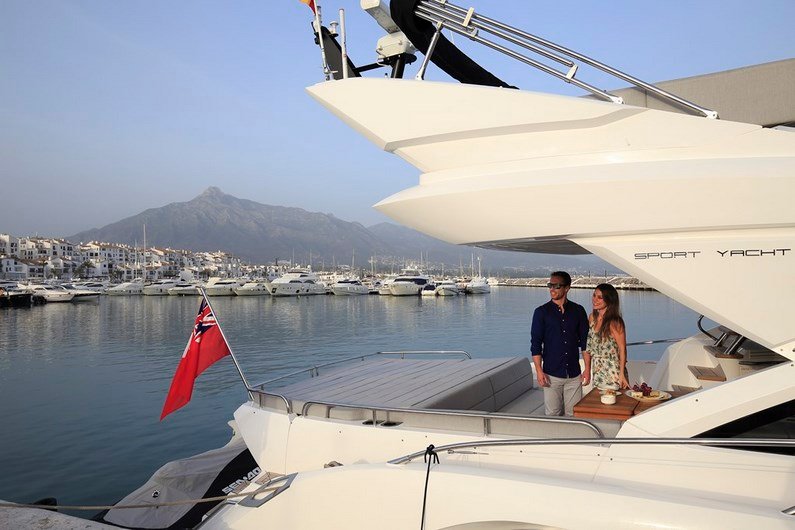 SUNSEEKER 68 SPORT YACHT photo by wayne chasan · all rights reserved · © www.chasan.com